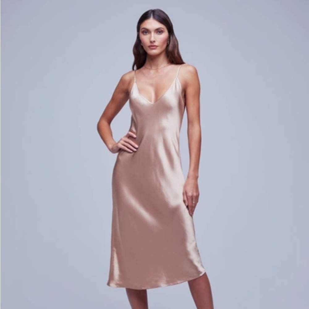 L’agence NWT Eliana Satin Slip Dress Size 6